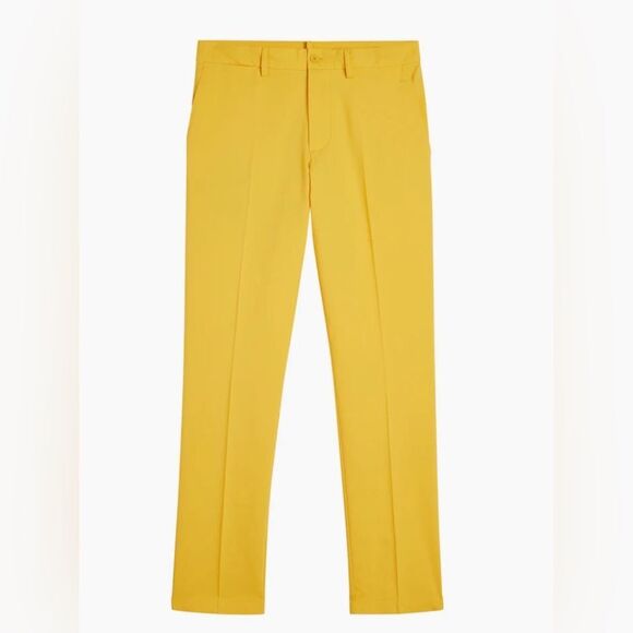 NWT J. Lindeberg Men’s Elof Golf Pant Lightweight- Color Citrus Yellow - 30/32 - Picture 8 of 13